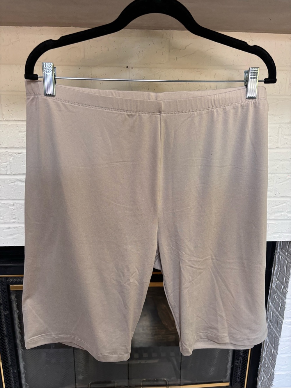 Zenana Outfitters Taupe Bike Shorts - Soft Neutral Tone